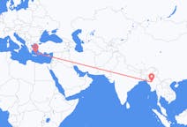 Flights from Bagan, Myanmar (Burma) to Santorini, Greece