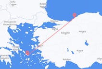 Flyreiser fra Zonguldak, Tyrkia til Mykonos, Hellas