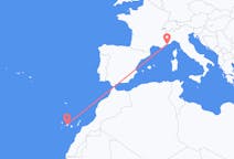 Flyreiser fra Tenerife, Spania til Nice, Frankrike