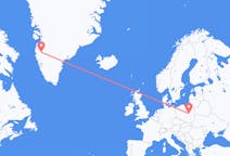 Flights from Warsaw, Poland to Kangerlussuaq, Greenland