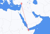 Vluchten van Hargeisa, Somalië naar Hatay (provincie), Turkije