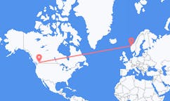 Flyg från Penticton, Kanada till Volda, Norge