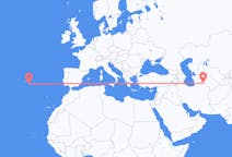 Flyrejser fra Asjkhabad, Turkmenistan til Ponta Delgada, Portugal