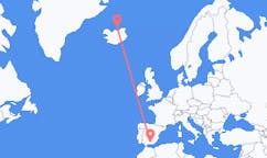 出发地 冰岛格里姆赛目的地 西班牙格拉纳达的航班