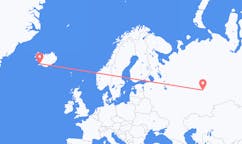 Flyg från staden Perm till staden Reykjavik