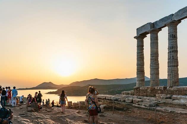 Athènes : excursion au coucher du soleil vers le cap Sounio et le temple de Poséidon
