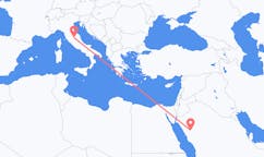 Flights from Al-`Ula, Saudi Arabia to Perugia, Italy