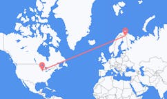 Loty z Milwaukee w Stanach Zjednoczonych do Ivalo w Finlandii