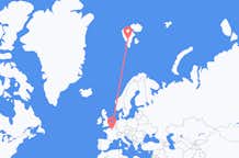 Flyg från Paris till Svalbard