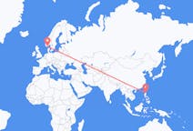 Flyreiser fra Tuguegarao City, Filippinene til Kristiansand, Norge