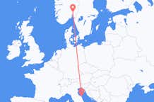 Flights from Ancona to Oslo