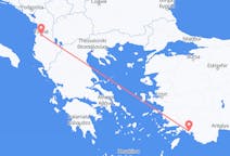 Рейсы из Тираны, Албания в Даламан, Турция