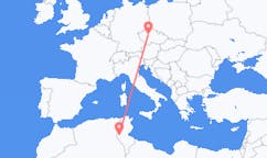 Flyreiser fra Tozeur, til Praha