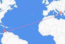 Flyreiser fra Cartagena, Colombia til Patras, Hellas