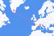 Flights from Narsarsuaq to Calvi