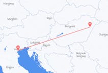 Vols de Debrecen, Hongrie pour Venise, Italie