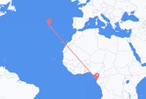 Flyg från Libreville, Gabon till Terceira, Portugal