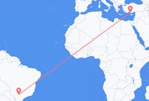 Flyreiser fra Presidente Prudente, São Paulo, Brasil til Gazipaşa, Tyrkia