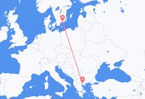 Voli da Ronneby, Svezia a Salonicco, Grecia