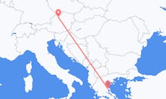 Vluchten van Linz, Oostenrijk naar Volos, Griekenland