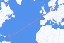 Flights from Saint Barthélemy, St. Barthélemy to Kalmar, Sweden