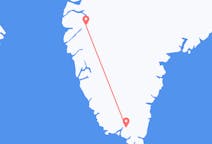 Flyreiser fra Kangerlussuaq, Grønland til Narsarsuaq, Grønland