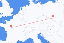 Flyg från Tours, Frankrike till Katowice, Polen