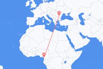 Flyg från Douala, Kamerun till Bukarest, Rumänien