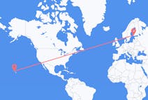 Flyreiser fra Honolulu, USA til Åbo, Finland