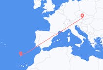 Flyreiser fra Vienna, Østerrike til Funchal, Portugal