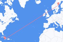 Flyg från Montego Bay, Jamaica till Sundsvall, Sverige