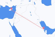 出发地 沙特阿拉伯出发地 达曼目的地 塞浦路斯拉纳卡的航班