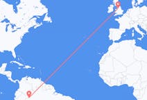 Flyrejser fra Leticia, Amazonas, Colombia til Manchester, England