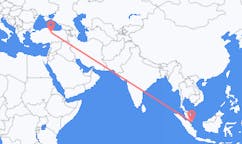 Flyg från Singapore, Singapore till Tokat, Turkiet