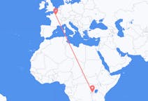 Flyrejser fra Kigali, Rwanda til Paris, Frankrig
