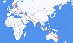 出发地 澳大利亚出发地 纽卡斯尔市目的地 瑞典卡尔马的航班