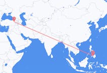 Flyrejser fra Ozamiz, Filippinerne til Erzurum, Tyrkiet