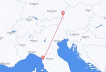 Flyrejser fra Salzburg, Østrig til Pisa, Italien