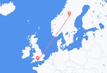 Flyreiser fra Östersund, Sverige til Bournemouth, England