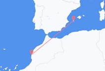 出发地 摩洛哥出发地 索维拉目的地 西班牙伊维萨岛的航班