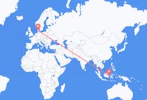 Flyreiser fra Balikpapan, Indonesia til Billund, Danmark