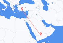Flights from Sharurah, Saudi Arabia to Antalya, Turkey