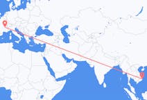 Flights from Nha Trang, Vietnam to Lyon, France