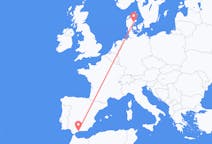 Flights from Málaga in Spain to Aarhus in Denmark