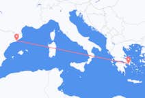 从雅典飞往巴塞罗那的航班