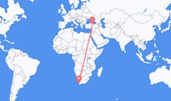 Flyrejser fra Kapstaden, Sydafrika til Tokat, Tyrkiet