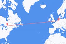 Flyreiser fra North Bay, Canada til Münster, Tyskland