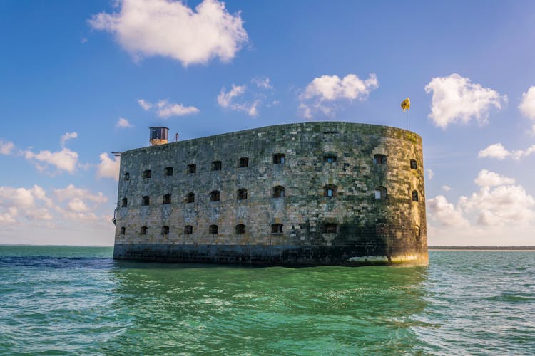 Photo of Fort Boyard near La Rochelle, France.