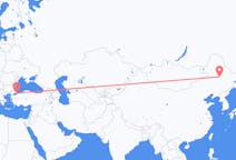 Flyreiser fra Daqing, Kina til Istanbul, Tyrkia