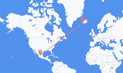Vols depuis Aguascalientes, le Mexique à Reykjavík, Islande